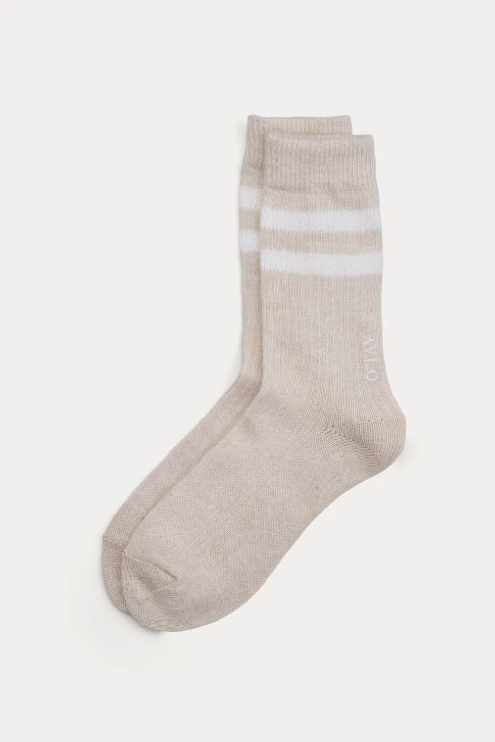 O'TAY Tennis Socks Blend Accessories Sand/Off White