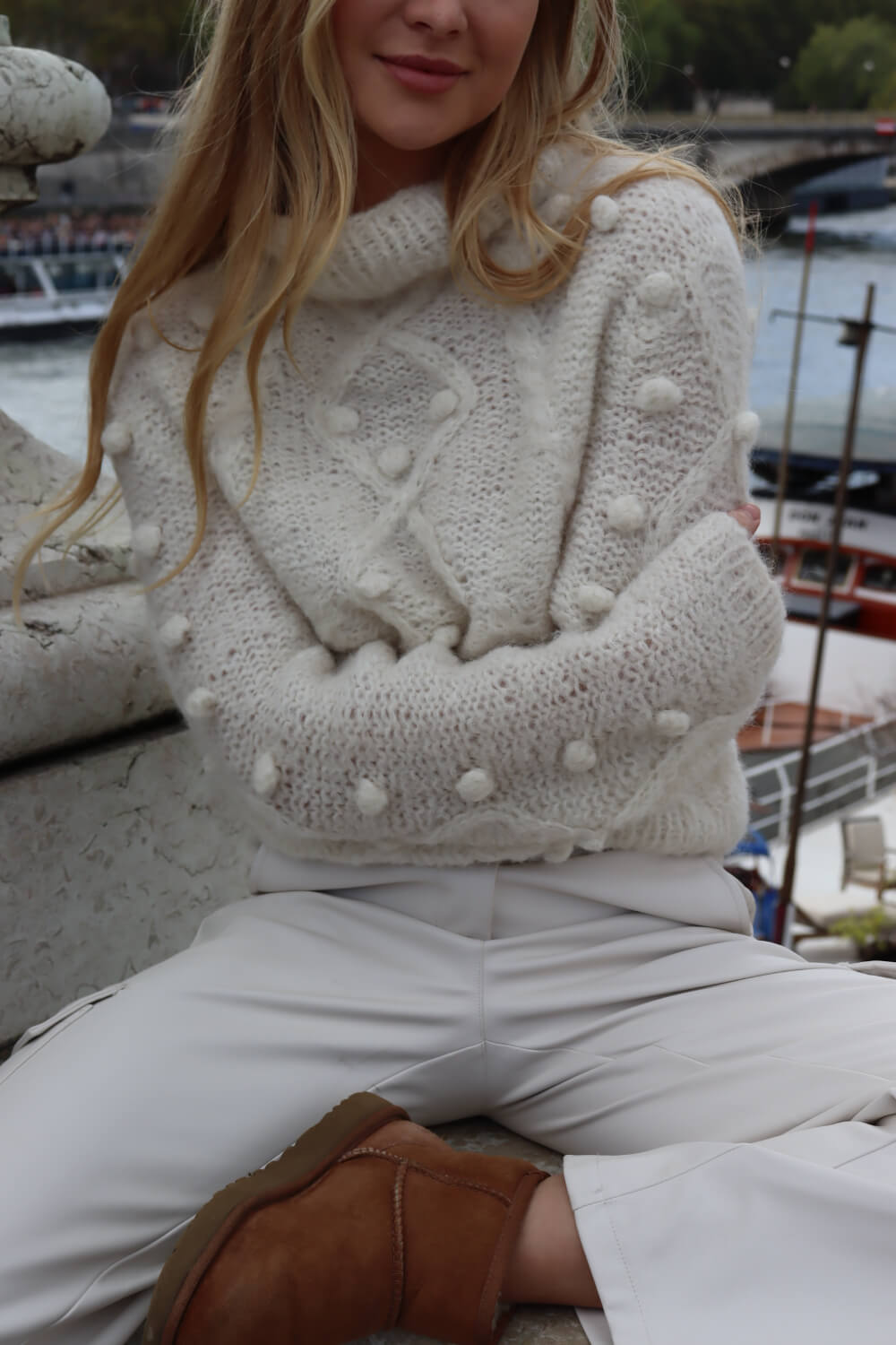 O'TAY Zia Sweater Bluser Off White